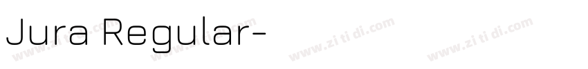 Jura Regular字体转换